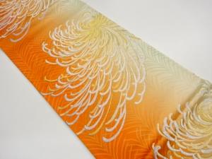 乱菊模様織出し袋帯